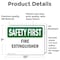 Signmission Fire Extinguisher OSHA Safety First Sign, Vinyl Decal, 10in W x 7in L, 2PK OS-2PACK-SF-D-710-L-10618 - alternate 3
